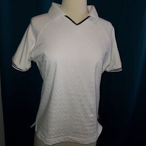 Vintage Reebok White Classic Golf Polo  - Country Club